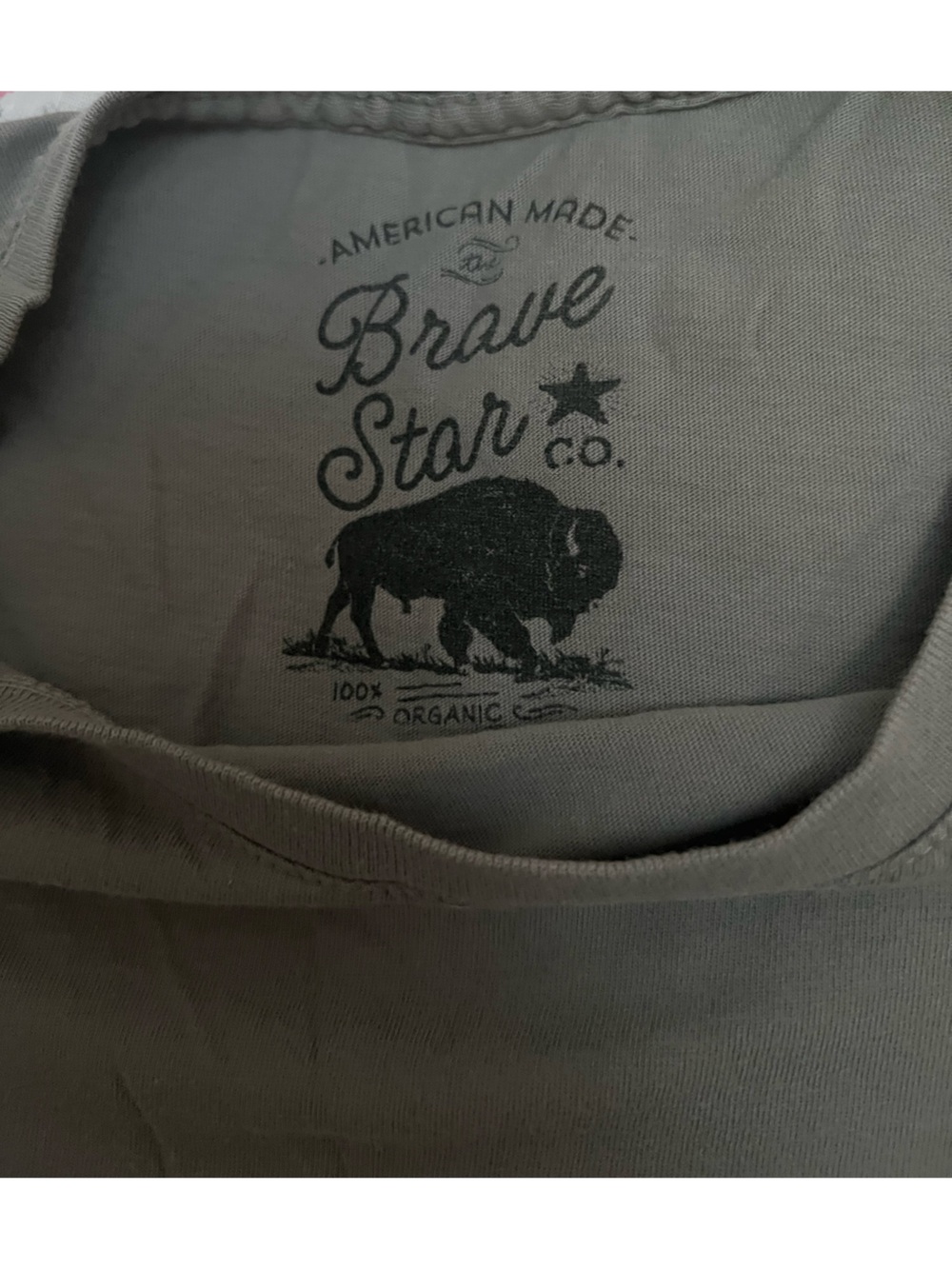 Brave Star Men's Tee — Gray